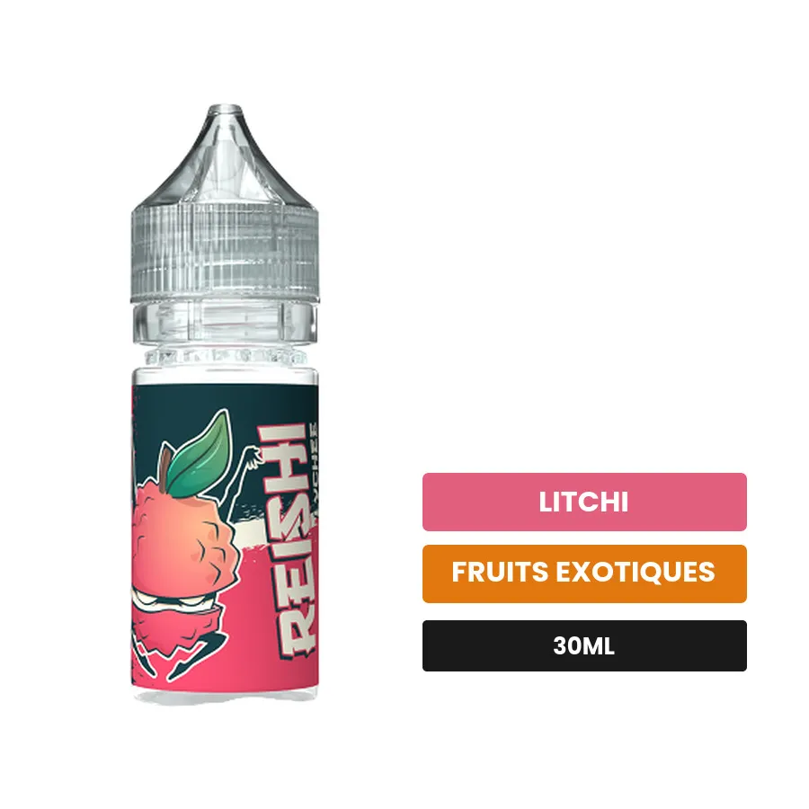 Arome concentre Reishi de Cloud Vapor, 30 ml, saveurs litchi et fruits exotiques.