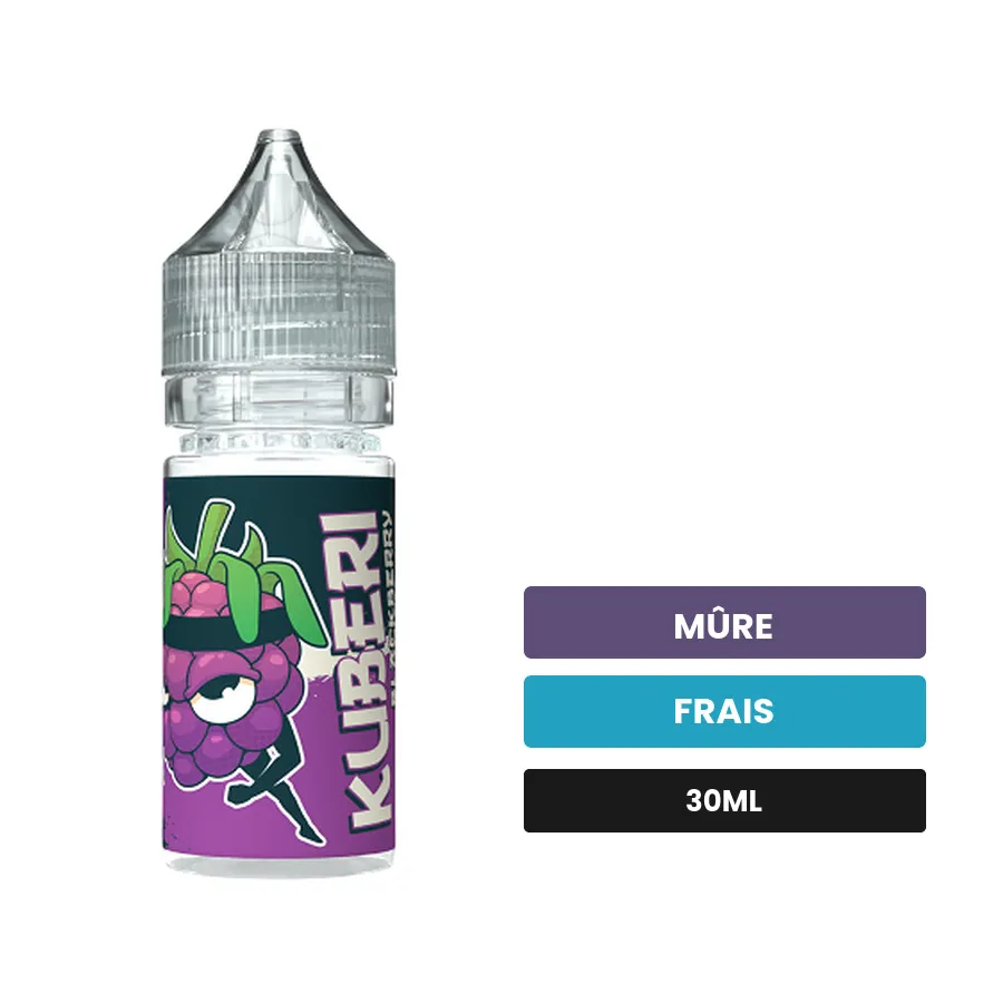 Arome concentre Kuberi de Cloud Vapor, 30 ml, saveurs mûre et frais.