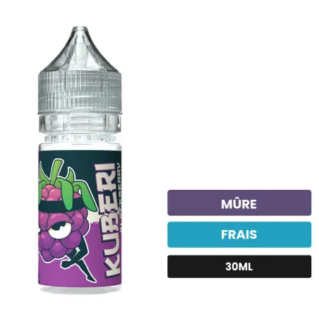 Arome concentre Kuberi de Cloud Vapor, 30 ml, saveurs mûre et frais.