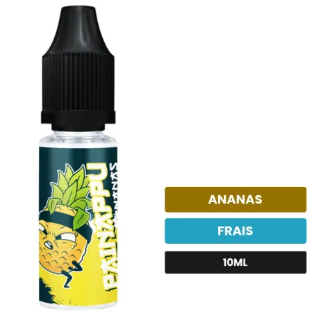 Arome concentre Painappu de Cloud Vapor, 10 ml, saveurs ananas et frais.