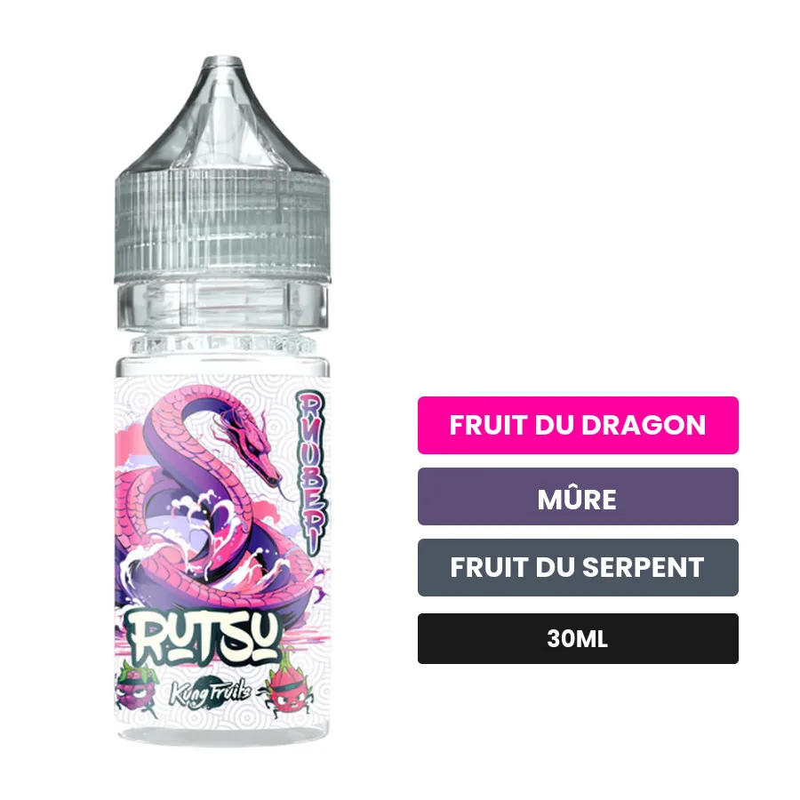 Arome concentre Ryuberi de Cloud Vapor, 30 ml, saveurs fruit du dragon, mûre et fruit du serpent.