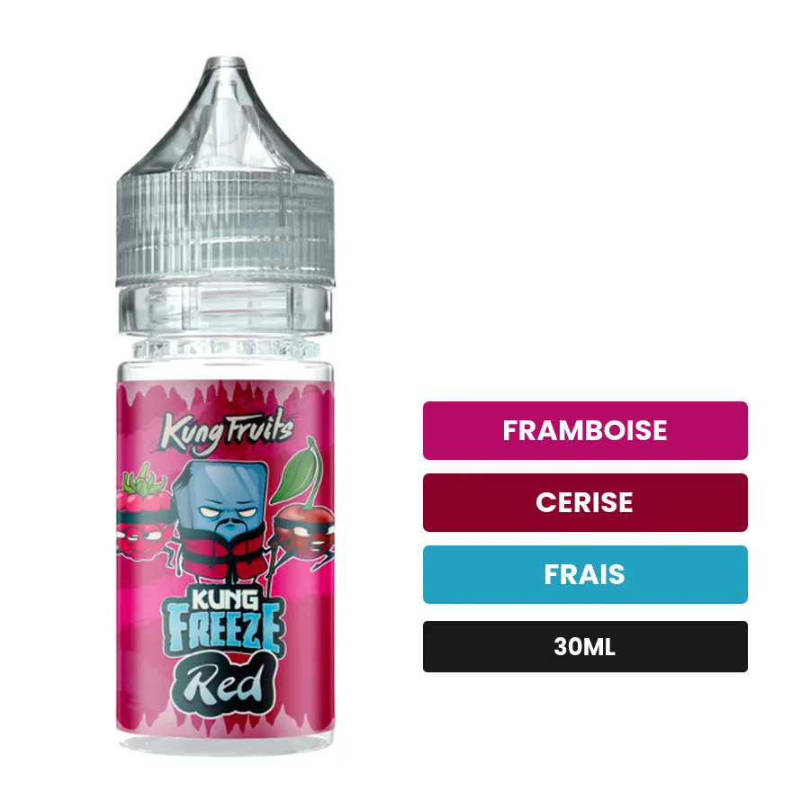 Arome concentre Red de Cloud Vapor, 30 ml, saveurs framboise, cerise et frais.