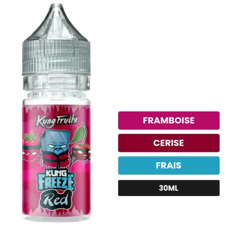 Arome concentre Red de Cloud Vapor, 30 ml, saveurs framboise, cerise et frais.