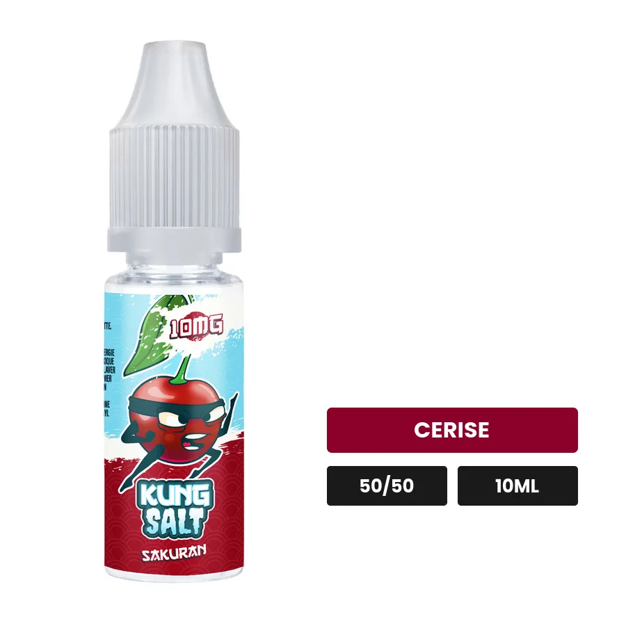E-liquide Sakuran de Cloud Vapor, 10 ml, saveur cerise.