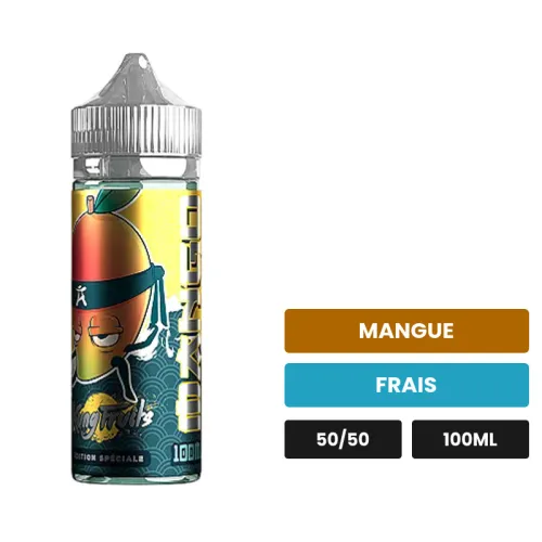 E-liquide Mango de Cloud Vapor, 100 ml, saveurs mangue et frais.