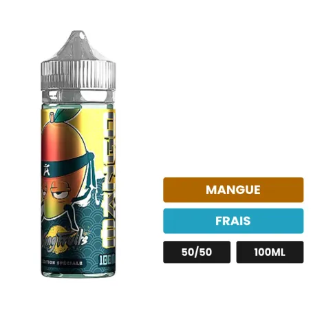 E-liquide Mango de Cloud Vapor, 100 ml, saveurs mangue et frais.