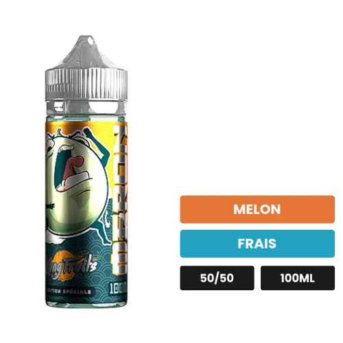 E-liquide Meron de Cloud Vapor, 100 ml, saveurs melon et frais.