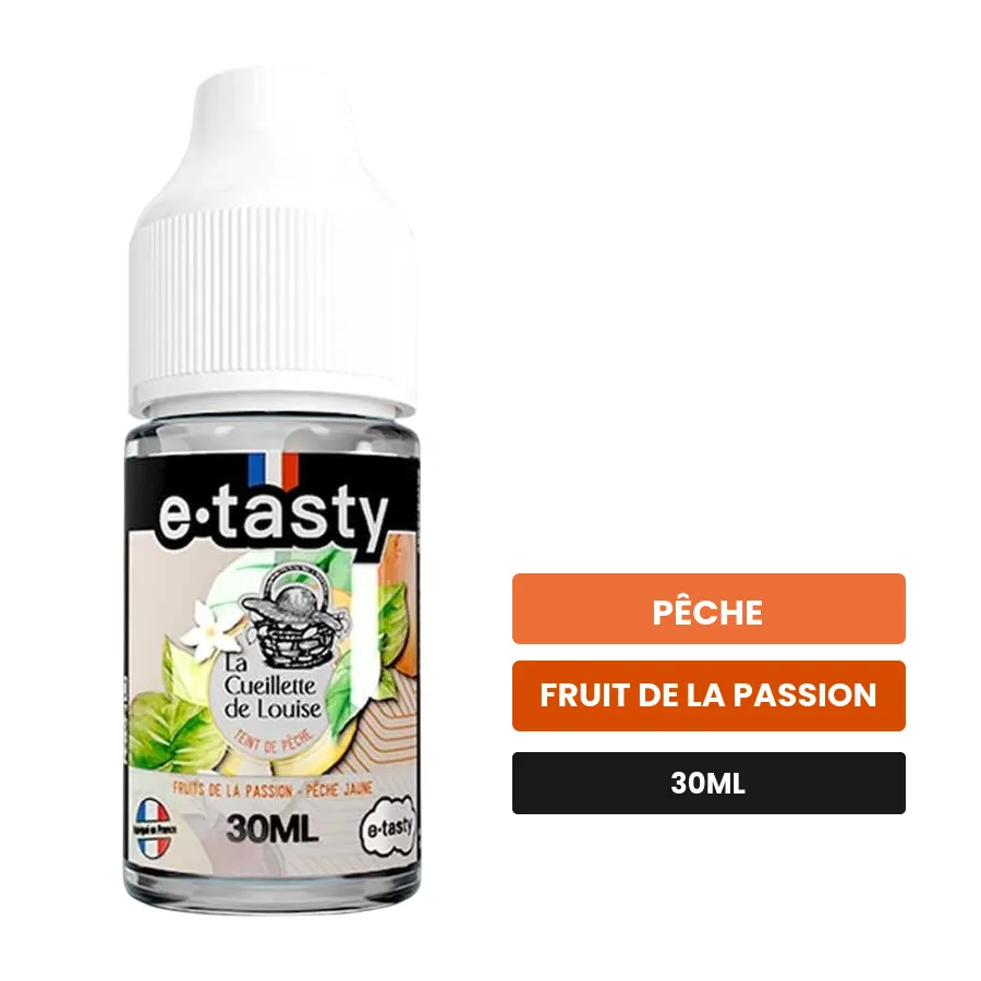 Arome concentre Teint De Pêche d'E.Tasty, 30 ml, saveurs pêche et fruit de la passion, sans nicotine — arôme à diluer de.