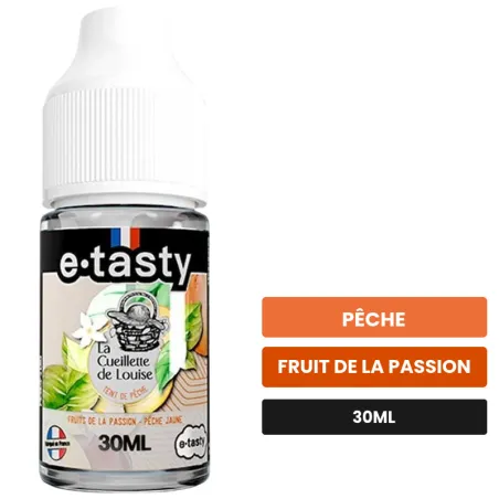 Arome concentre Teint De Pêche d'E.Tasty, 30 ml, saveurs pêche et fruit de la passion, sans nicotine — arôme à diluer de.