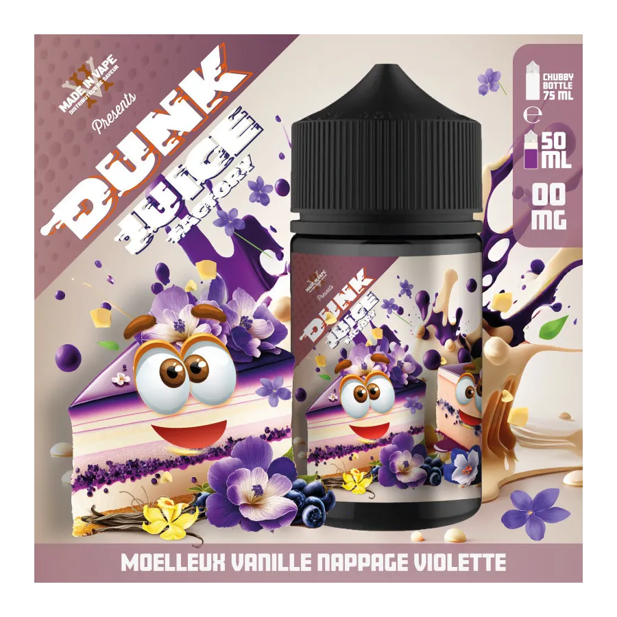 Moelleux Vanillé Nappage Violette Dunk Juice Factory