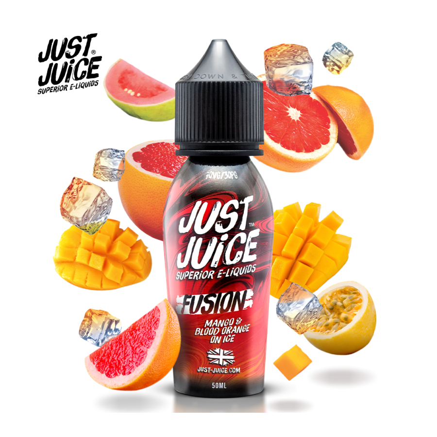Mangue Et Orange Sanguine Sur Glace