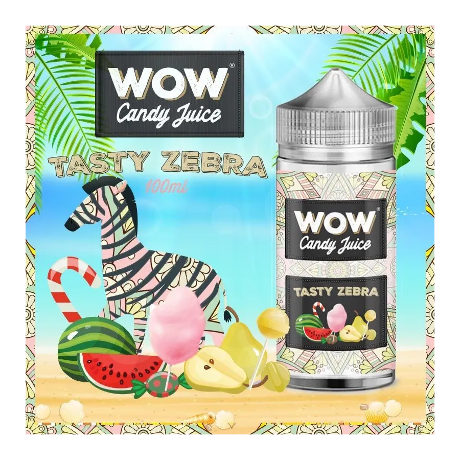 Tasty Zebra WOW Candy Juice - Made in Vape