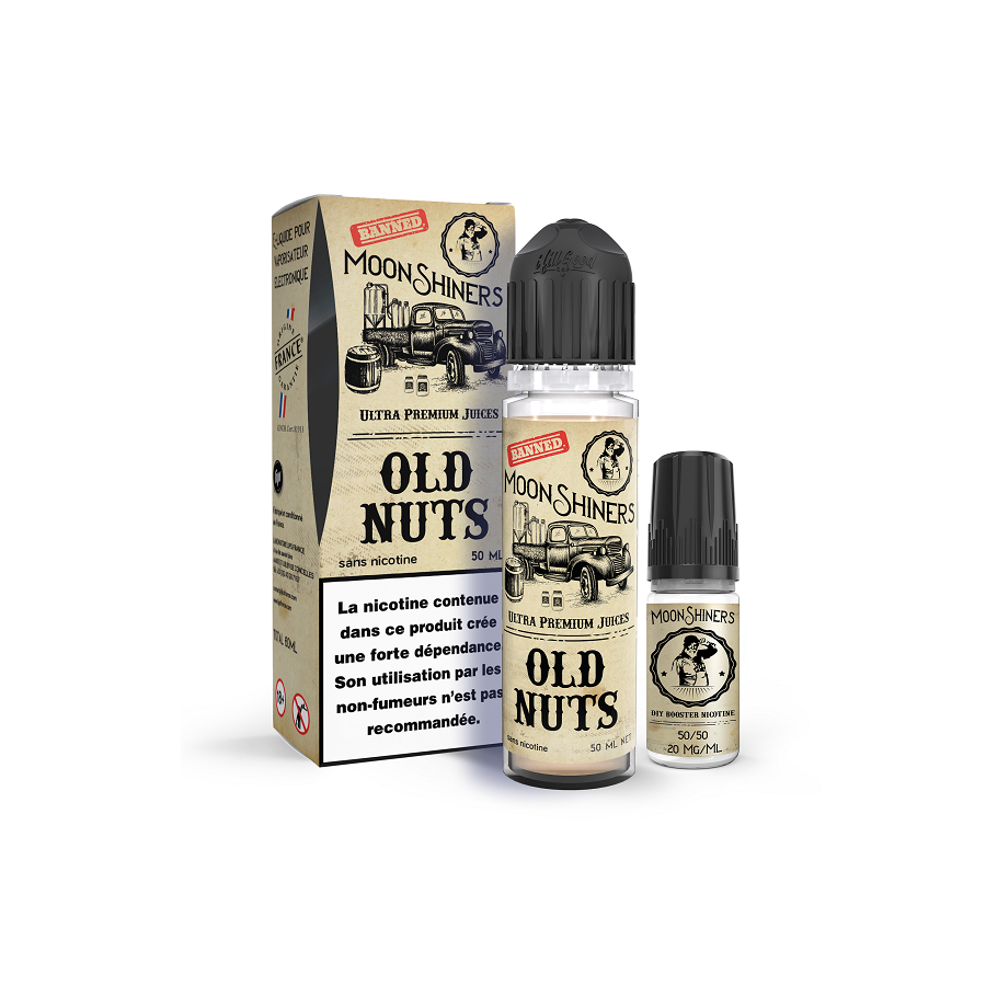 Pack 50ml + 10ml Old Nuts Moonshiners Le French Liquide