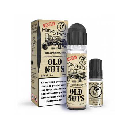 Pack 50ml + 10ml Old Nuts Moonshiners Le French Liquide