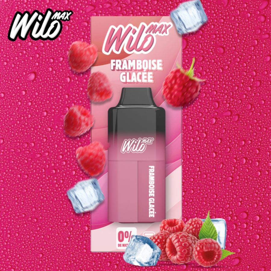 Kit Wilo Max Framboise Glacée 3000 puffs 2+10ml - Wilo Max
