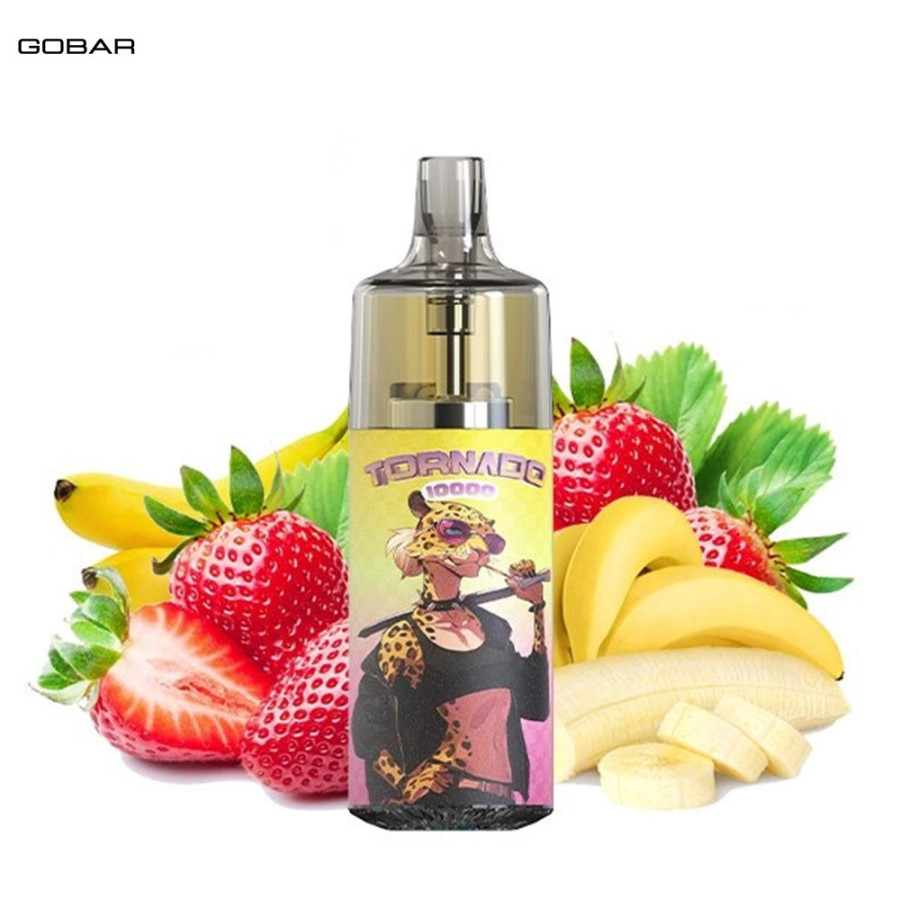 Kit Strawberry Banana 10000 puffs 10ml - Gobar