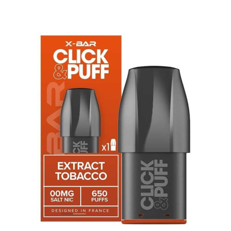 Cartouche pré-remplie Click & Puff X-Bar