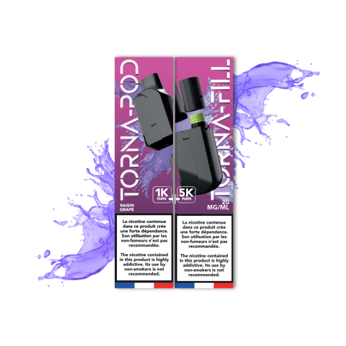 TORNA-BAR - Torna Pod / Fill Raisin 6K Puffs x5