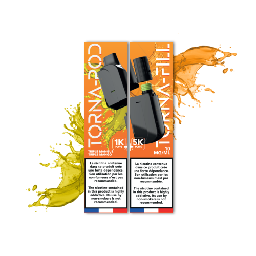 TORNA-BAR - Torna Pod / Fill Triple Mangue 6K Puffs x5
