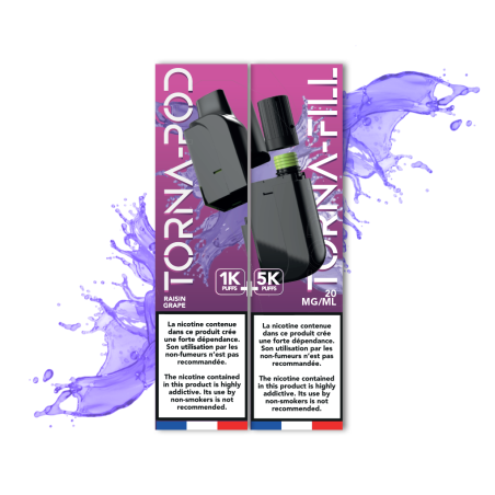 TORNA-BAR - Torna Pod / Fill Raisin 6K Puffs x5