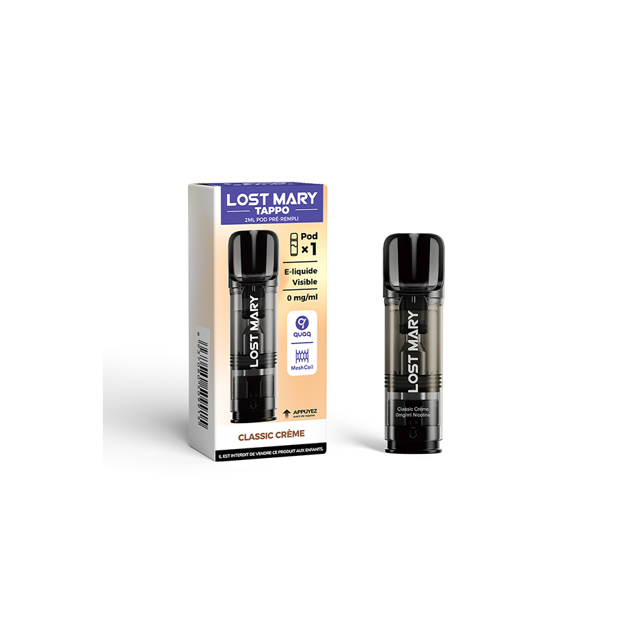 Pod Pré-rempli Tappo Classic Crème 2ml - Lost Mary