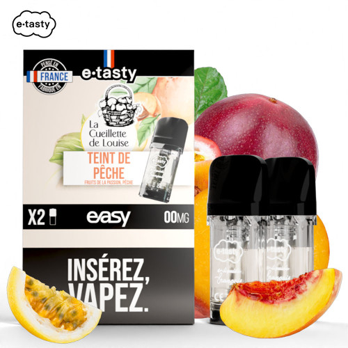 Cartouches Teint De Pêche La Cueillette De Louise (2pcs) - Easy Pod by E.Tasty