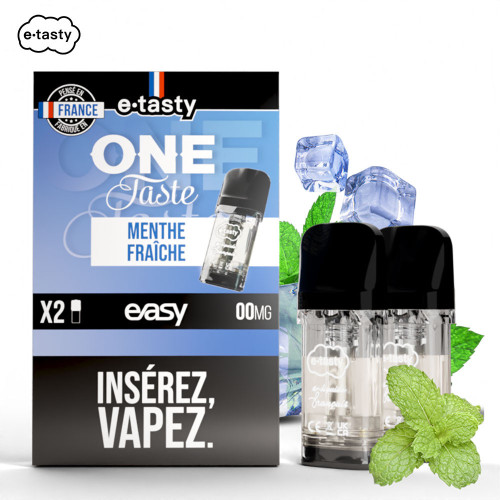 Cartouches Menthe Fraiche One Taste (2pcs) - Easy Pod by E.Tasty