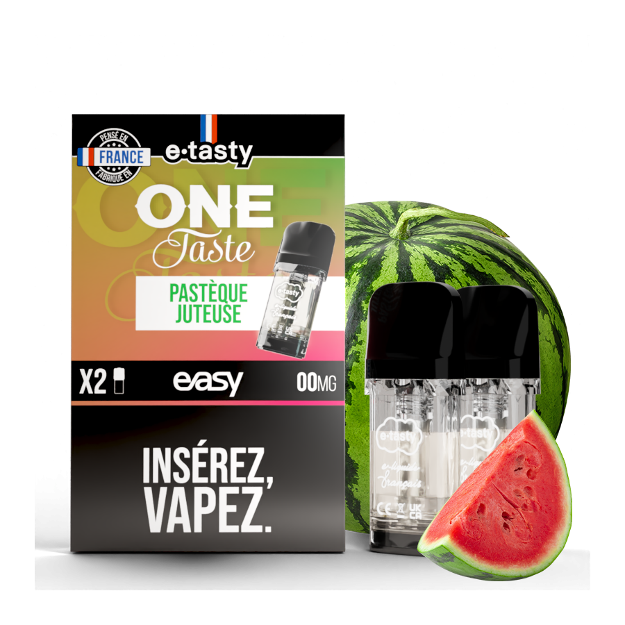 Cartouches Pastèque Juteuse One Taste (2pcs) - Easy Pod by E.Tasty
