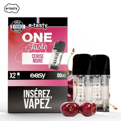 Cartouches Cerise Noire One Taste (2pcs) - Easy Pod by E.Tasty