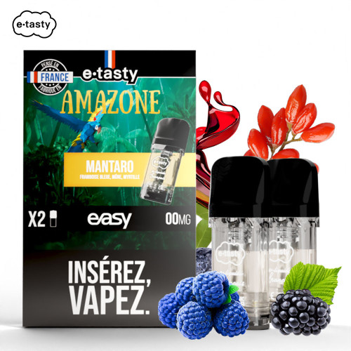 Cartouches Mantaro Amazone (2pcs) - Easy Pod by E.Tasty