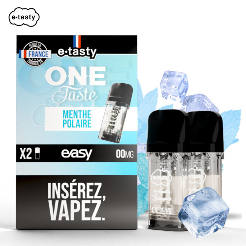 Cartouches Menthe Polaire One Taste (2pcs) - Easy Pod by E.Tasty