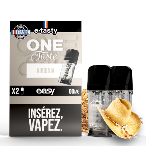 Cartouches Virginia One Taste (2pcs) - Easy Pod by E.Tasty