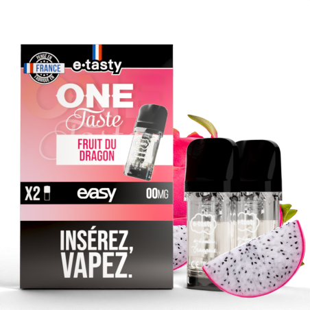 Cartouches Fruit Du Dragon One Taste (2pcs) - Easy Pod by E.Tasty