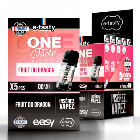 Cartouches Fruit Du Dragon One Taste (2pcs) - Easy Pod by E.Tasty