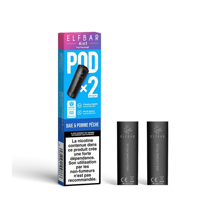 Cartouches pré-remplies 4in1 par 2 - Elfbar