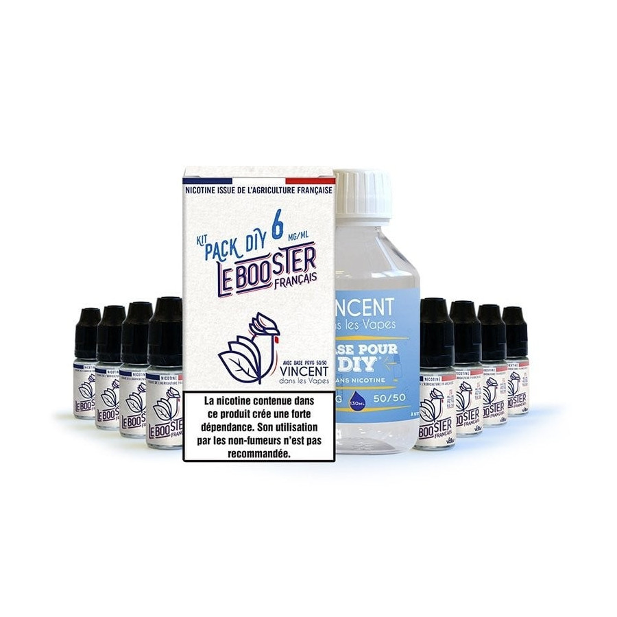 Pack 200 ml Base 50/50 Le booster français VDLV