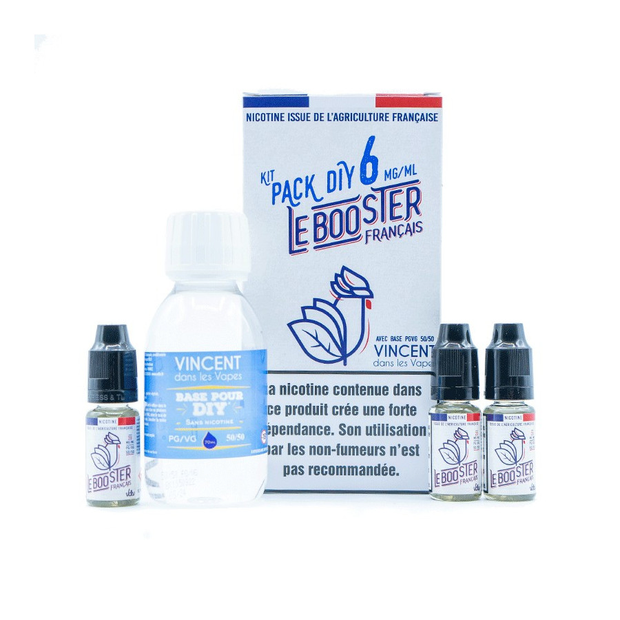Pack 100 ml Base 50/50 Le Booster Français VDLV