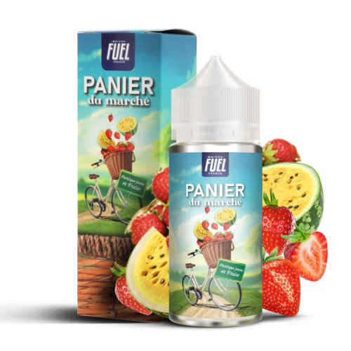 Fraise Et Pastèque Jaune Panier Du Marché
