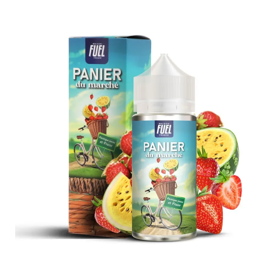 Fraise Et Pastèque Jaune Panier Du Marché