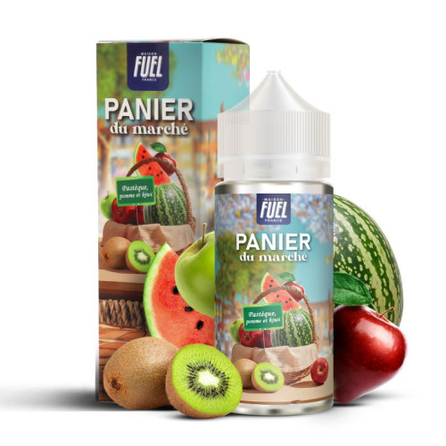 Pastèque Pomme Et Kiwi Panier Du Marché