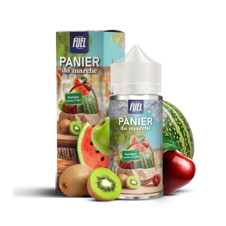 Pastèque Pomme Et Kiwi Panier Du Marché