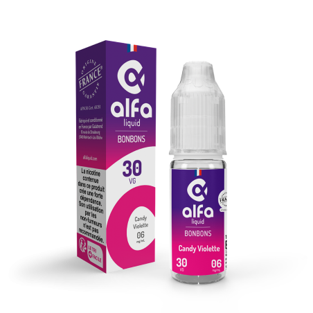 Candy Violette 70/30 Bonbons Alfaliquid 10ml - 12 mg
