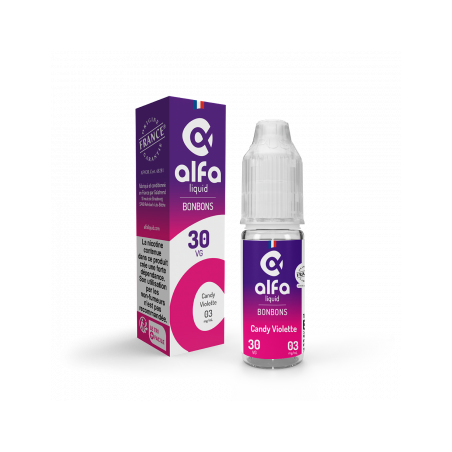 Candy Violette 70/30 Bonbons Alfaliquid 10ml - 12 mg