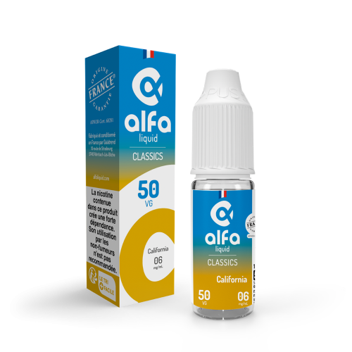 California 50/50 Classics Alfaliquid 10ml - 03 mg