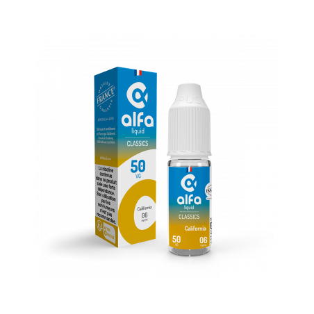 California 50/50 Classics Alfaliquid 10ml - 03 mg