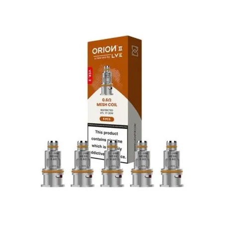 LVE Résistances Orion II Pro 0.4 0.6 0.8Ω x5