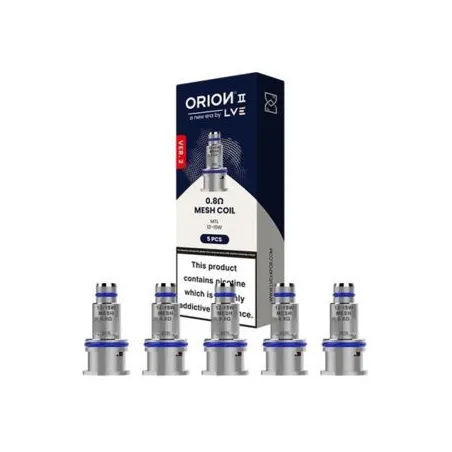 LVE Résistances Orion II Pro 0.4 0.6 0.8Ω x5