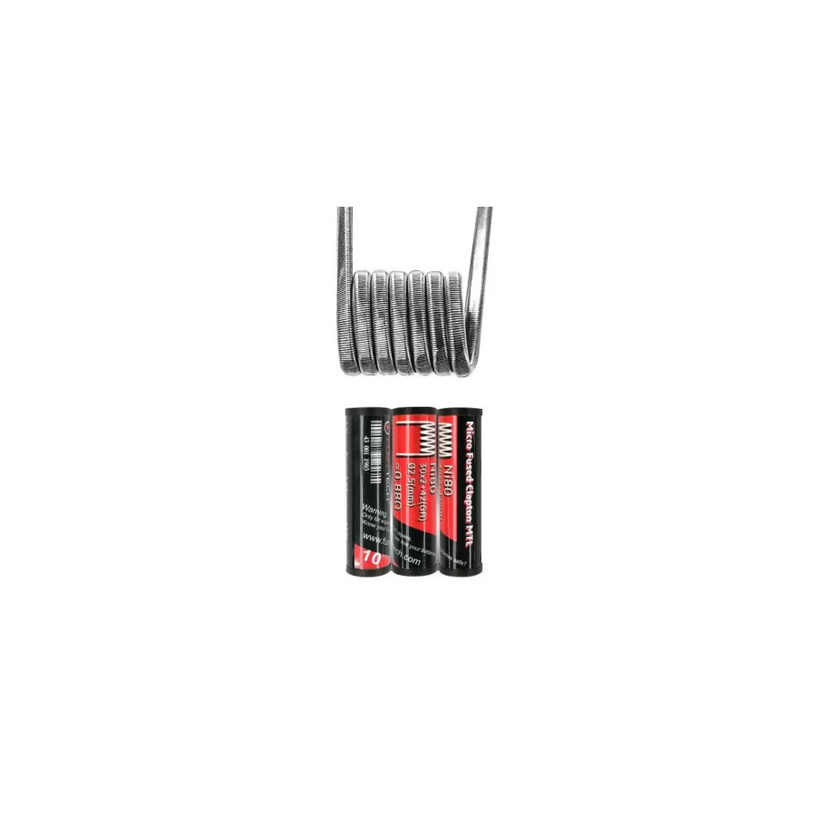 Fumytech Résistances Micro Fused Clapton MTL Pre montée