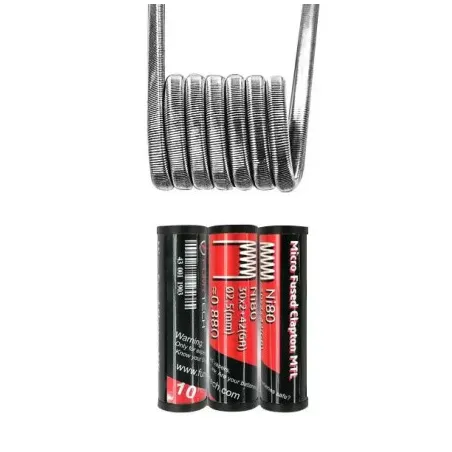 Fumytech Résistances Micro Fused Clapton MTL Pre montée