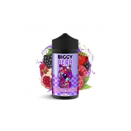 E liquide Cassis framboise bleue 200ml Biggy Bear